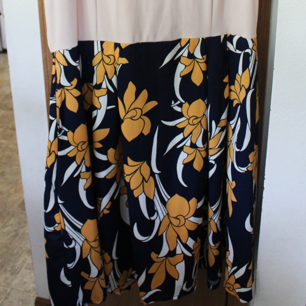 Vintage Patchwork Pockets Puffy Swing Casual Party - image 4